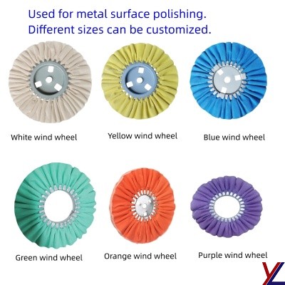 Metal polishing and grinding air cloth polishing wheel