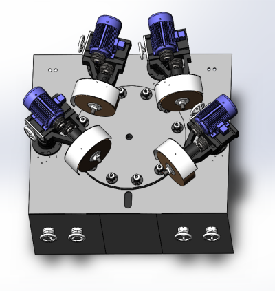 4-set polishing wheel grinding head polishing machine