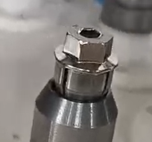 Nut surface polishing