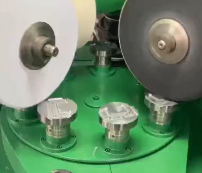 Polished stainless steel bathroom clips.