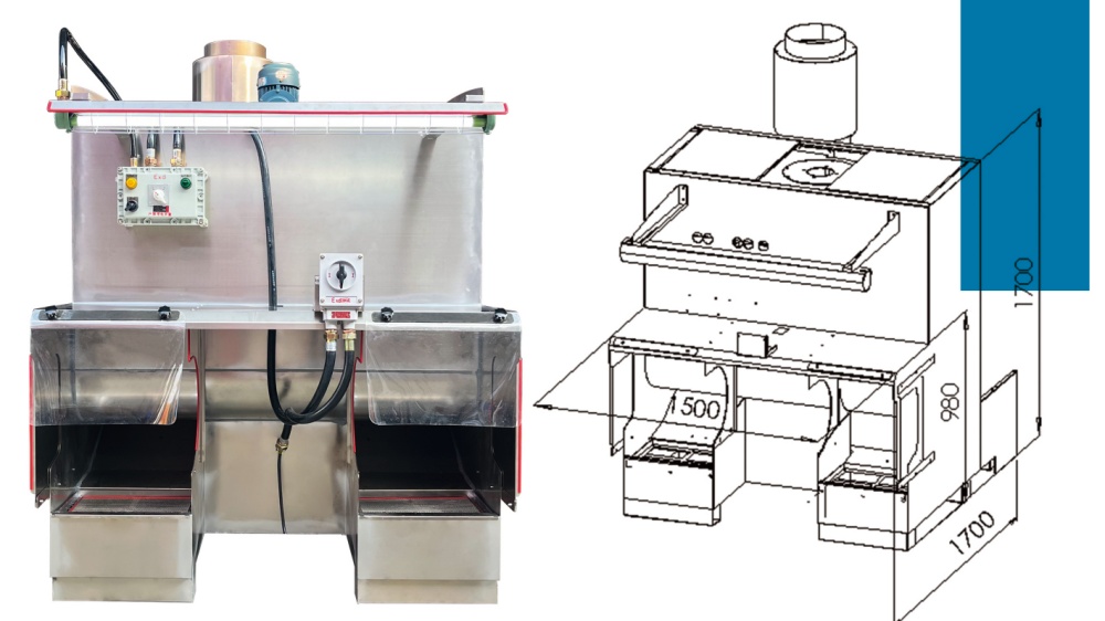 Explosion-proof dust processor